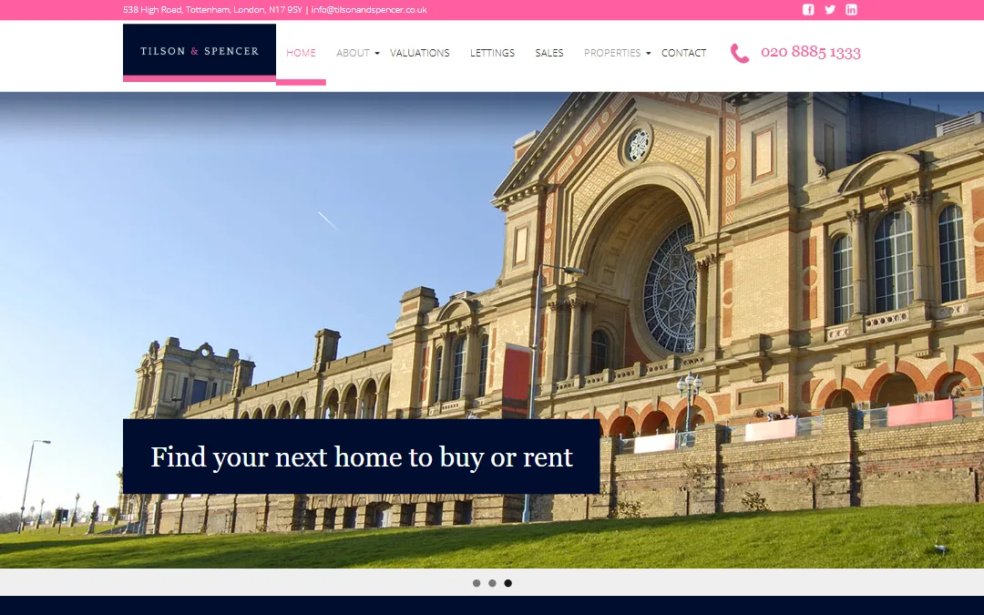 The Tilson & Spencer website